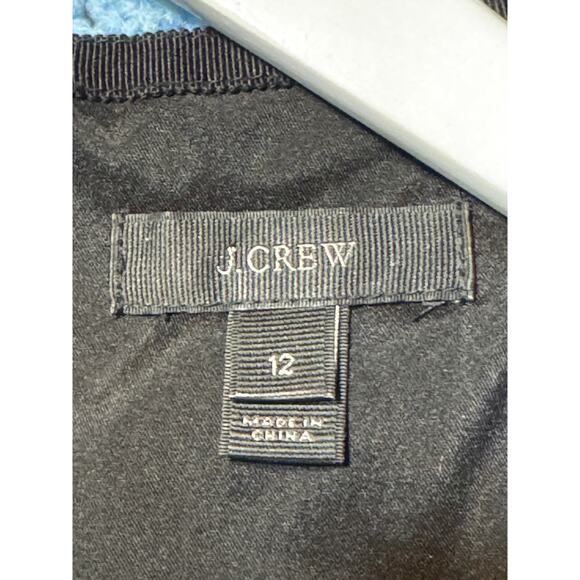 J.Crew · 12 · Promotion Dress Sheath · Cotton Viscose Blend · Black Pockets - Picture 5 of 8